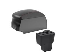 DIQXLGS Para Daihatsu Para Sirion Para Materia 2016-2021 Brazo Central De Auto Almacenamiento Central Caja De Almacenamiento(B1 Black Red double)
