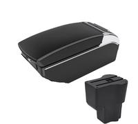 DIQXLGS Para Daihatsu Para Sirion Para Materia 2016-2021 Caja Reposabrazos Coche Central Contenido Almacén Caja Almacenamiento Repuestos Auto(Black white 7 USB)