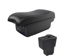 DIQXLGS Para Daihatsu Para Sirion Reposabrazos Interior Consola Central Caja De Almacenamiento Accesorios Partes(B1 Black red 30USB)