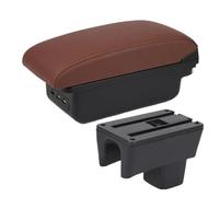 DIQXLGS Para Daihatsu Para Terios Reposabrazos Auto Consola Central Piezas Interior Accesorios Con USB(B6 marrón 3USB)