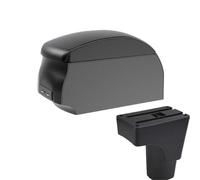 DIQXLGS Para Datsun GO Para GO Plus Reposabrazos Central Universal Coche Caja Almacenamiento Portavasos(A2 Black single)