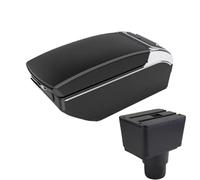 DIQXLGS Para F&ord Para EcoSport Reposabrazos Coche 2018-2024 Caja Almacenamiento Brazo Accesorios Coche Piezas Remodelación Interior(Black white 7 USB)