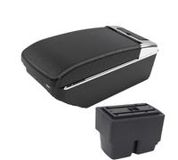DIQXLGS Para F&ord Para Fiesta Para Fiesta MK7 Reposabrazos Coche 2009-2017 Almacenamiento Accesorios Interior(A3 Negro blanco 7USB)