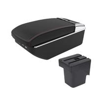 DIQXLGS Para F&ord Para Focus 2 Reposabrazos Para F&ord Para Focus Mk2 Accesorios Coche Detalles Interior(A1 Negro rojo 7USB)
