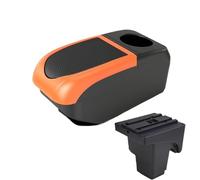 DIQXLGS Para F&ord Para Focus 3 Caja De Reposabrazos Para Focus Mk3 III Caja De Reposabrazos Auto Caja De Almacenamiento Central(B2 Orange frame 6USB)