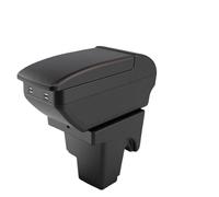 DIQXLGS Para F&ord Para Focus 3 Caja Reposabrazos Para F&ord Para Focus Mk3 III Caja Reposabrazos Auto Caja Almacenamiento Consola Central(B1 Black red 4 USB)