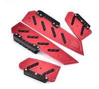 DIQXLGS Para Forza350 Para FORZA 350 Para NSS 350 2018-2024 Accesorios de Moto Reposapiés Plataforma Escalón Pedal Placa de pedal Reposapiés(ROJO)