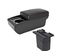 DIQXLGS Para Holden Para Cruze Caja Reposabrazos Brazo 2009 2010 2011 2013 2014 2015 Caja Almacenamiento Consola Central Interior(A1 Negro rojo SIN USB)