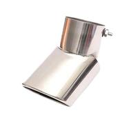 DIQXLGS Para Jeep Para Renegade BU 2014-2023 1 Pieza Tubo Escape Acero Inox Silenciador Punta Anillo Escape Trasero Accesorio Coche(Plata)