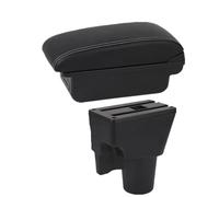 DIQXLGS Para Kia Para Picanto Caja Reposabrazos Para Picanto Para 3X-Line Caja De Almacenamiento Para Reposabrazos Piezas Retrofit Interior Accesorios Coche(B3 Negro blanco 3USB)