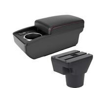 DIQXLGS Para KIA Para Rio 2 Caja De Brazo Para KIA Para Rio2 2006 2007 2008 2009 2010 2011 Caja Almacenamiento Accesorios Interiores Auto Usb(B1 Red line 6 usb)