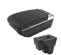 DIQXLGS Para KIA Para RIO Para STONIC Para Rio Lx Cerato Reposabrazos Coche Pieza De Retrofit Caja De Almacenamiento(A3 Negro blanco 7USB)