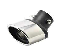 DIQXLGS Para Kia Para Seltos KX3 2015-2022 1Pza Tubo Escape Acero Inoxidable Silenciador Cola Punta Silenciador Accesorios Garganta(Plata,Tubo único)