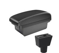 DIQXLGS Para LADA Para XRAY Caja Reposabrazos Auto Almacenamiento Central Retoque Interior Con USB Accesorios Coche(B3 Negro blanco 3USB)