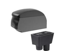 DIQXLGS Para N&issan Para Almera Caja Reposabrazos Auto Caja Almacenamiento Accesorios Refacción Caja Reposabrazos Central(A2 Black single)