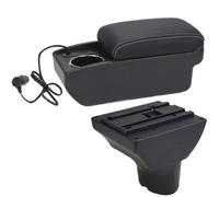 DIQXLGS Para N&issan Para Kicks 2016 2017 2018 2019 2020 -2024 Caja Reposabrazos Retrofit Interior Caja Almacenamiento Auto Accesorios Auto(A3 Carga rápida)