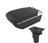 DIQXLGS Para N&issan Para March Para Micra K13 MK4 IV Para Sunny Caja Reposabrazos Caja Reposabrazos Central(A3 Negro blanco 7USB)