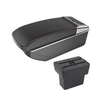DIQXLGS Para N&issan Para Note E-Power 2016 2017-2022 Para Note Caja Almacenamiento Central Interior Accesorios Coche Retrofit(B1 Black red NO USB)