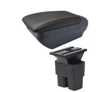 DIQXLGS Para N&issan Para NV200 Caja Reposabrazos Para NV200 Evalia Caja Reposabrazos Reposabrazos Auto Caja Almacenamiento Interior Piezas Retrofit(F línea roja Sin USB)