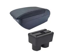 DIQXLGS Para N&issan Para Tiida C11 Para Tiida Para Latio Sylphy Caja Reposabrazos Caja De Almacenamiento Central Interior Accesorios Coche(F línea negra Sin USB)