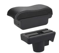 DIQXLGS Para Opel Para Astra Caja Reposabrazos Para Astra H 2006 2007 2008 2009 2010 2011 Reposabrazos Auto Caja Almacenamiento Superficie Curva(B3 Negro blanco 3USB)