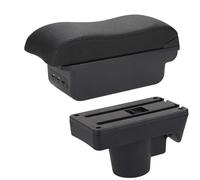 DIQXLGS Para Opel Para Astra Caja Reposabrazos Para Astra H 2006 2007 2008 2009 2010 2011 Reposabrazos Auto Caja Almacenamiento Superficie Curva(B2 línea negra 3USB)