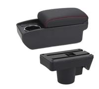 DIQXLGS Para Opel Para Astra Caja Reposabrazos Para Astra H Reposabrazos Auto 2006-2011 Caja Almacenamiento Piezas Retrofit Interior Accesorios Auto(B1 Negro rojo 6USB)