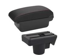 DIQXLGS Para Opel Para Astra Caja Reposabrazos Para Astra H Reposabrazos Auto 2008-2011 Interior Detalles Retrofitting Accesorios Auto Caja Almacenamiento USB(C1 Negro rojo SIN USB)