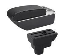DIQXLGS Para Opel Para Corsa D Caja De Apoyabrazos Respaldo Interior Pieza De Retrofit Caja De Almacenamiento Accesorio(A3 Negro blanco 7USB)