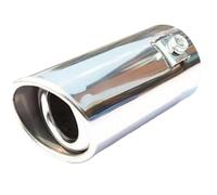 DIQXLGS Para Opel Para Corsa D Tubo De Escape Coche Silenciador Acero Inox Cola Tubo Terminal Para Escape De Coche(Boca oblicua)