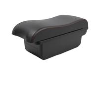 DIQXLGS Para Opel Para Corsa E Reposabrazos Para Opel Para Corsa E 2014 2015 2016-2020 Reposabrazos De Coche Caja De Almacenamiento(A1 Negro rojo SIN USB)