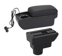 DIQXLGS Para Opel Para Corsa Para Corsa D Caja Reposabrazos Auto Caja De Almacenamiento Portavasos Piezas De Retroadaptación Interior Accesorios Auto(A2 Carga rápida)
