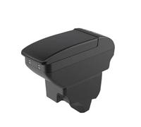 DIQXLGS Para Peugeot 2008 Reposabrazos Para Peugeot 208 Caja Reposabrazos Auto 2019-2024 Piezas Retrofit Caja Almacenamiento Accesorios(B2 Línea negra 4 USB)