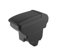 DIQXLGS Para Peugeot 2008 Reposabrazos Para Peugeot 208 Caja Reposabrazos Auto 2019-2024 Piezas Retrofit Caja Almacenamiento Accesorios(B1 Black red 4 USB)
