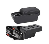 DIQXLGS Para Peugeot 307 2001 2002 2003 2004-2008 Caja Reposabrazos Accesorios Auto Caja Almacenamiento Auto Elevación Detalles Interiores(B3 Negro blanco 6USB)