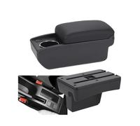 DIQXLGS Para Peugeot 307 2001 2002 2003 2004-2008 Caja Reposabrazos Accesorios Auto Caja Almacenamiento Auto Elevación Detalles Interiores(B2 Línea negra 6USB)