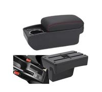 DIQXLGS Para Peugeot 307 2001 2002 2003 2004-2008 Caja Reposabrazos Accesorios Auto Caja Almacenamiento Auto Elevación Detalles Interiores(B1 Negro rojo 6USB)