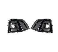 DIQXLGS Para Q5 Q5L 2021 2022 2023 Accesorios Para Coche Estilo SQ5 ABS Parachoques Delantero Rejilla Inferior Marco De Luz Antiniebla DIQXLGS(NEGRO)