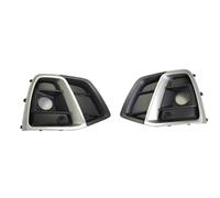 DIQXLGS Para Q5 Q5L 2021 2022 2023 Accesorios Para Coche Estilo SQ5 ABS Parachoques Delantero Rejilla Inferior Marco De Luz Antiniebla DIQXLGS(Plata)