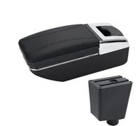 DIQXLGS Para R&enault Para Clio 4 Para Captur Para Clio 3 III IV Reposabrazos De Coche Accesorios Almacenamiento Piezas Interior Retrofit(A2 línea negra Sin USB)