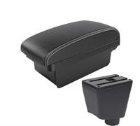 DIQXLGS Para R&enault Para Clio IV 2012 2013 2014 2015-2019 Caja Almacenamiento Reposabrazos Central Piezas Auto Interiores(A3 Black white NO USB)
