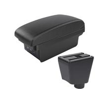DIQXLGS Para R&enault Para Clio IV 2012 2013 2014 2015-2019 Caja Almacenamiento Reposabrazos Central Piezas Auto Interiores(B2 línea negra 3USB)