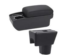 DIQXLGS Para R&enault Para Duster Caja Reposabrazos 2012 2013 2014 2015 2016 2017 2018 Retrofit Interior Caja Almacenamiento Accesorios Auto(C2 Línea negra SIN USB)