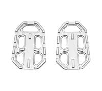 DIQXLGS Para R1200GS G310GS S1000XR F850GS F750GS R Nine T Para Scrambler Para Urban Motorcycle Billet Wide Foot Pegs Rest Footpegs(Plata)