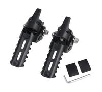 DIQXLGS Para R1200GS LC R1250GS R1200 GS R 1250 GS Reposapiés Delanteros Autopista Motocicleta Reposapiés Plegables Abrazaderas(NEGRO)