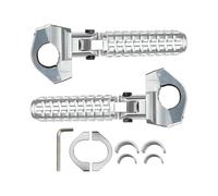 DIQXLGS Para R1200GS R1250GS R1300GS F900 F850 F750 G310 GS R S1000 M1000RR Estribos Plegables Para Moto Universales(Plata)
