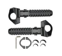DIQXLGS Para R1200GS R1250GS R1300GS F900 F850 F750 G310 GS R S1000 M1000RR Estribos Plegables Para Moto Universales(NEGRO)