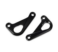DIQXLGS Para S 1000 RR 2009-2019 S1000R S1000RR HP4 2012-2014 Ganchos De Carreras Traseros Soportes Inferiores Pedal(NEGRO)