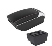 DIQXLGS Para S&koda Para Fabia Descansabrazos Para S&koda Fabia 3 III 2015-2021 Auto Caja Descansabrazos Piezas Retrofit Caja Almacenamiento(A1 Negro rojo 7USB)