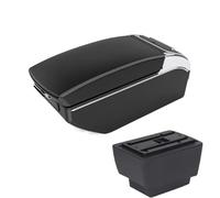 DIQXLGS Para S&koda Para Fabia Descansabrazos Para S&koda Fabia 3 III 2015-2021 Auto Caja Descansabrazos Piezas Retrofit Caja Almacenamiento(A3 Negro blanco 7USB)